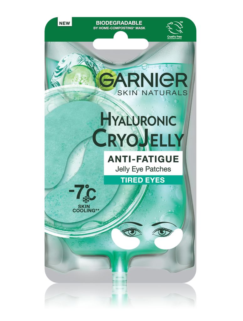 Garnier Skin Naturals Hyaluronic Cryo Jelly oční textilní maska s chladivým efektem 5 g Garnier