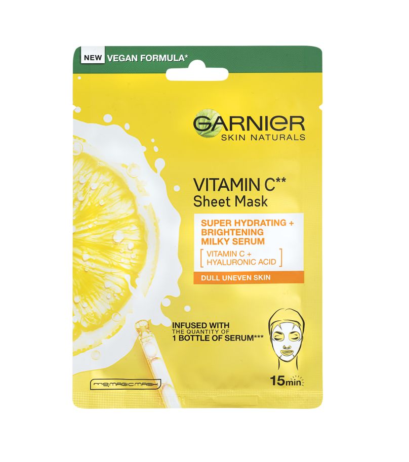 Garnier Skin Naturals Rozjasňující textilní maska s vitamínem C 28 g Garnier