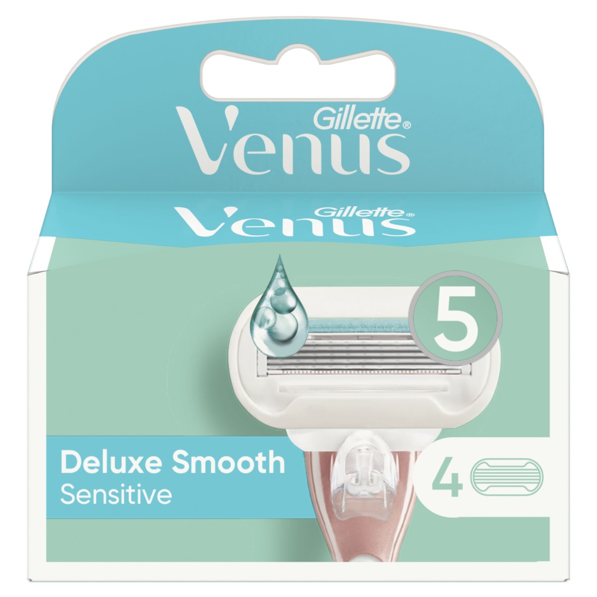 Gillette Venus Deluxe Smooth Sensitive náhradní hlavice 4 ks Gillette