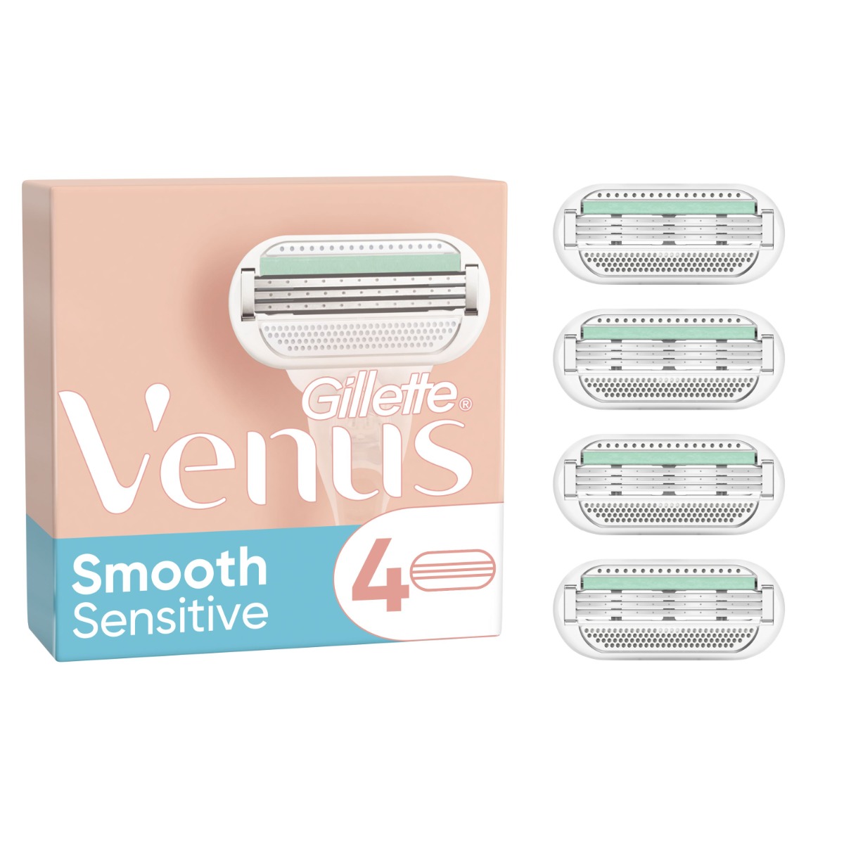 Gillette Venus Smooth Sensitive náhradní hlavice 4 ks Gillette