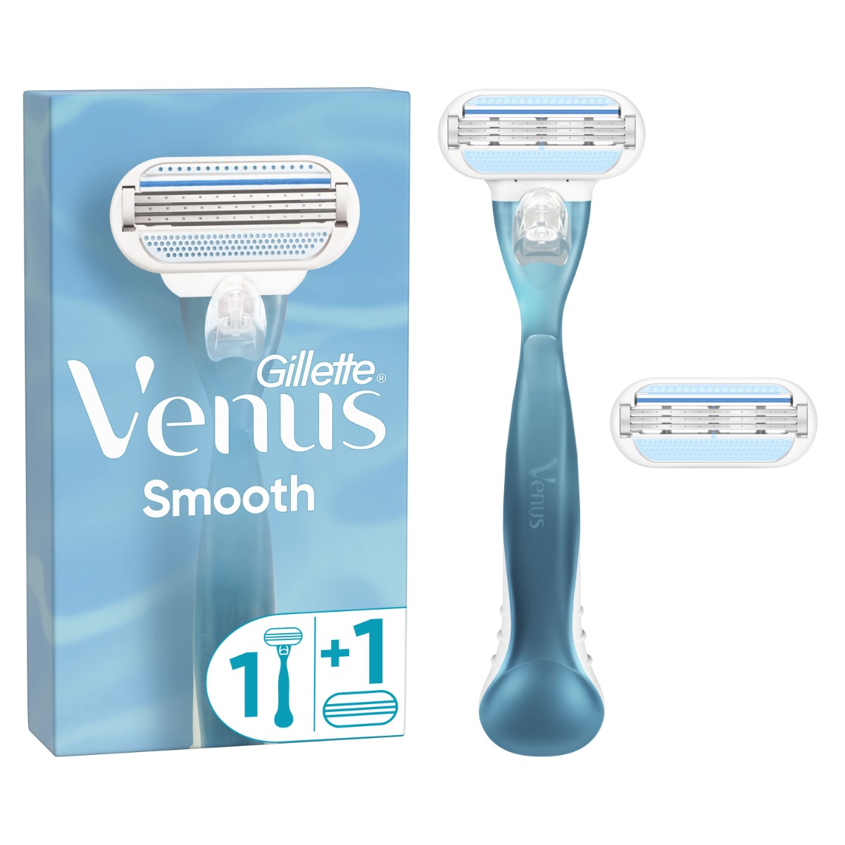 Gillette Venus Smooth dámský holicí strojek + 2 hlavice Gillette