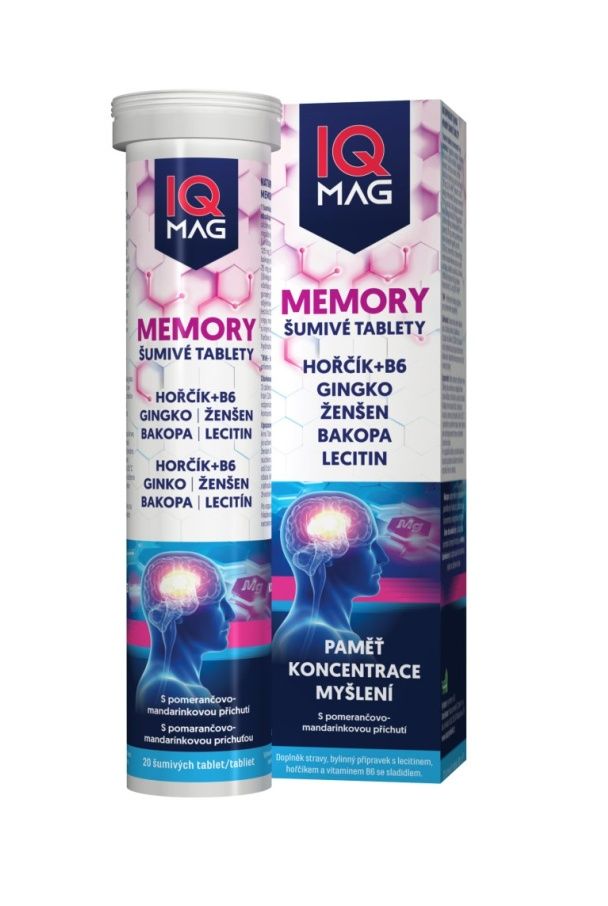 IQ Mag Memory 20 šumivých tablet IQ Mag
