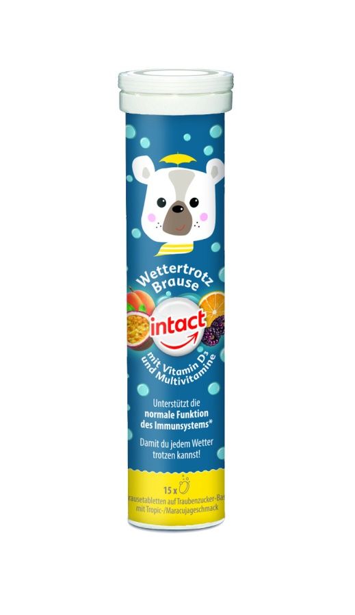 Intact Statný medvěd vitamin D3 + multivitamin Tropic 15 rozpustných tablet Intact