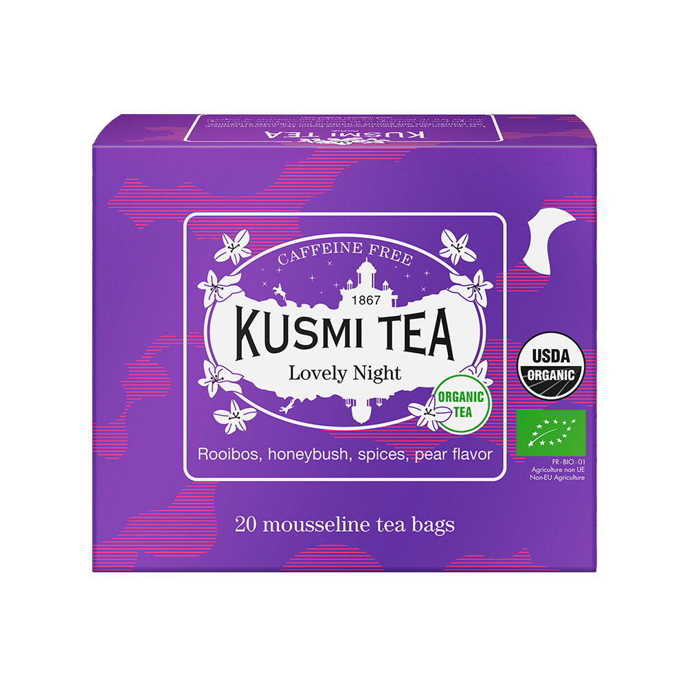 Kusmi Tea Organic Lovely Night mušelínové sáčky 20x2