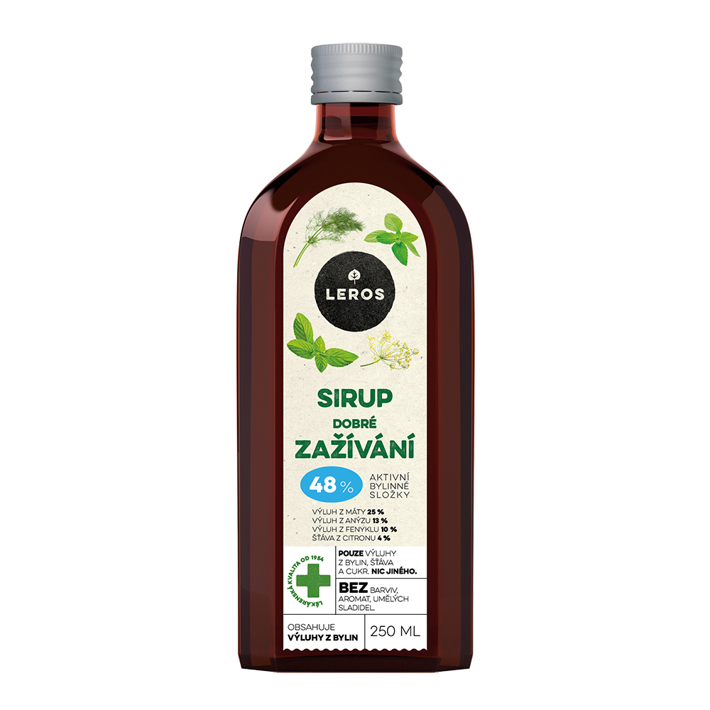 Leros Sirup Dobré zažívání 250 ml Leros