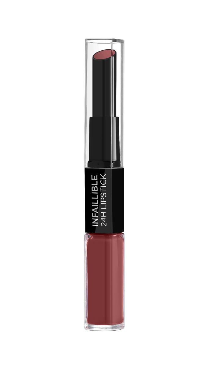 Loréal Paris Infaillible 24H Lip Color odstín 801 Toujours Toffee rtěnka 5