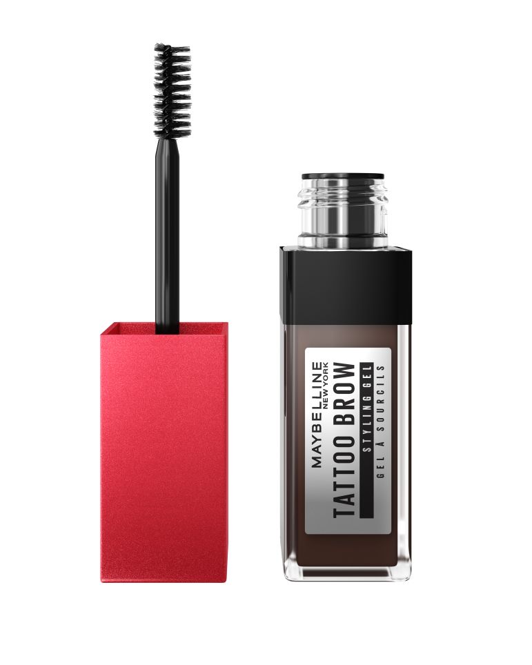 Maybelline Tattoo Brow 36H Styling Gel odstín 260 Deep Brown gel na obočí 6 ml Maybelline