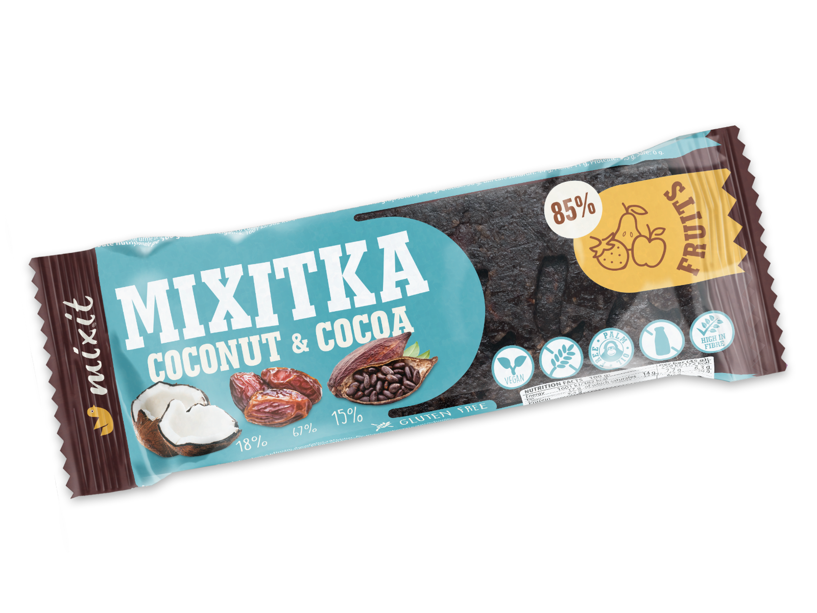 Mixit Mixitka Kokos + Kakao tyčinka 45 g Mixit