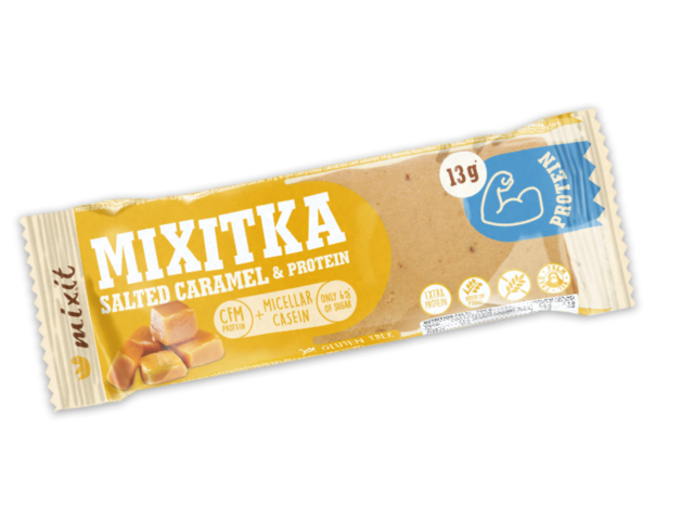 Mixit Mixitka Slaný karamel + Protein tyčinka 43 g Mixit