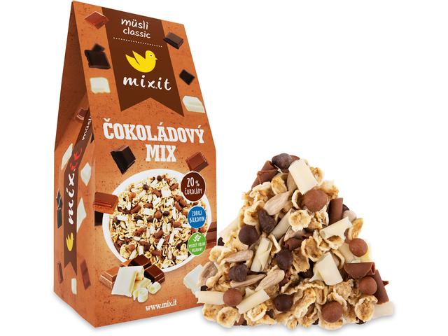 Mixit Müsli classic Čokoládový mix 440 g Mixit