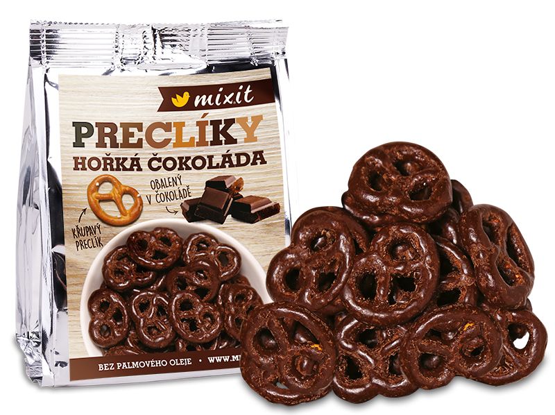 Mixit Preclíky do kapsy Hořká čokoláda 70 g Mixit