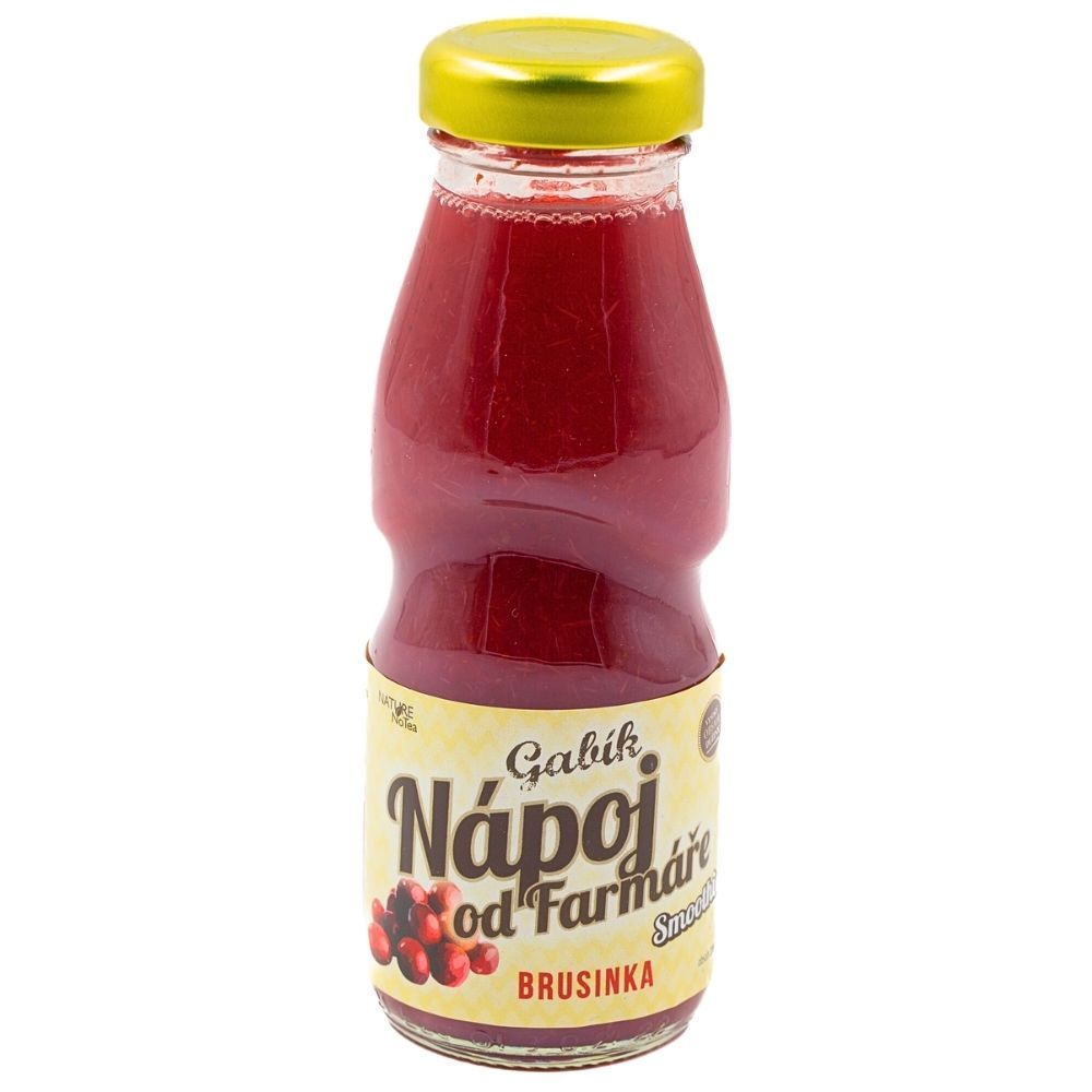 Nature Notea Gabík Nápoj od farmáře Brusinka 200 ml Nature Notea