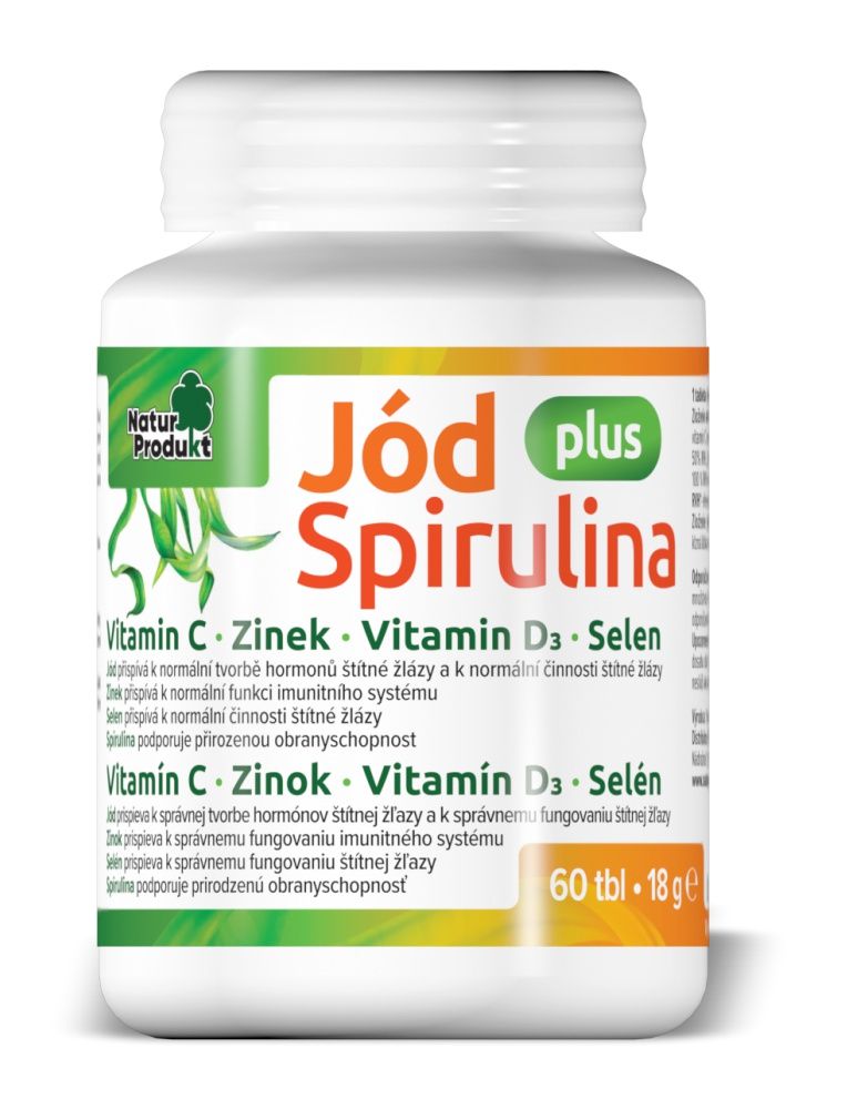 Naturprodukt Jód plus Spirulina 60 tablet Naturprodukt