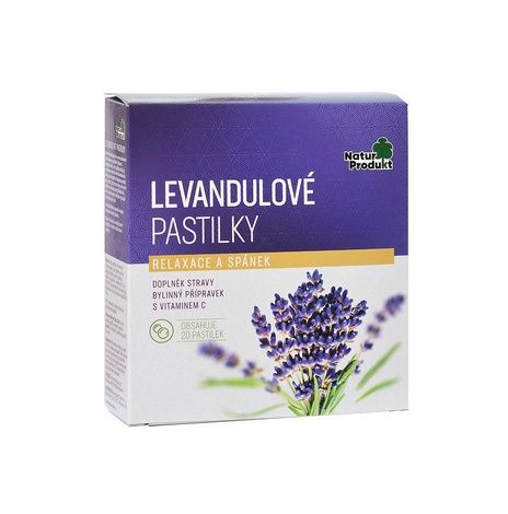 Naturprodukt Levandulové pastilky 20 pastilek Naturprodukt