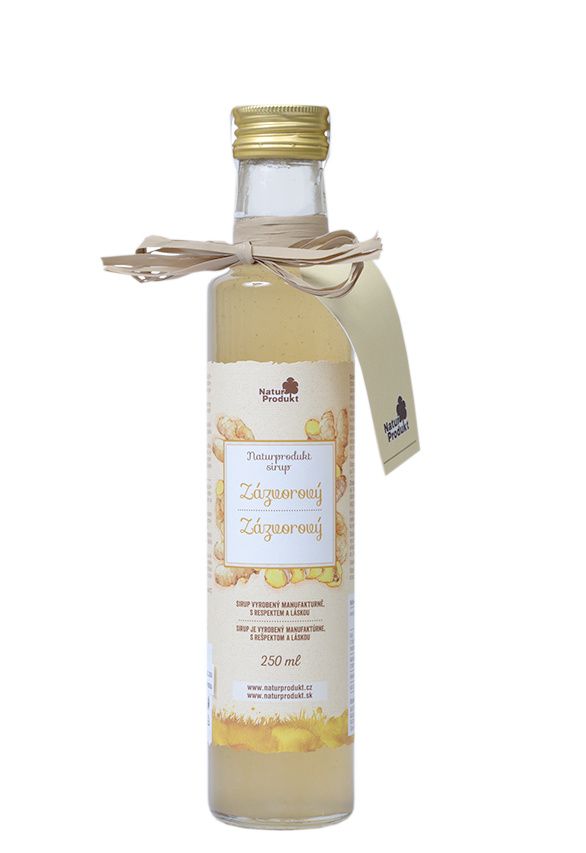 Naturprodukt sirup Zázvorový 250 ml Naturprodukt