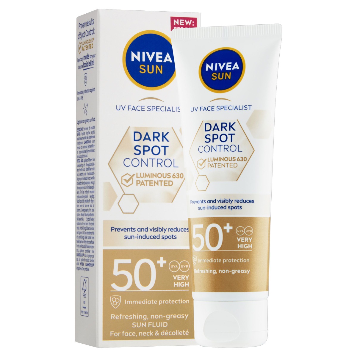 Nivea SUN Luminous 630 Opalovací krém na pigmentové skvrny OF50+ 40 ml Nivea