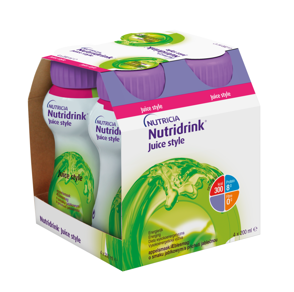 Nutridrink Juice Style jablko 4x200 ml Nutridrink