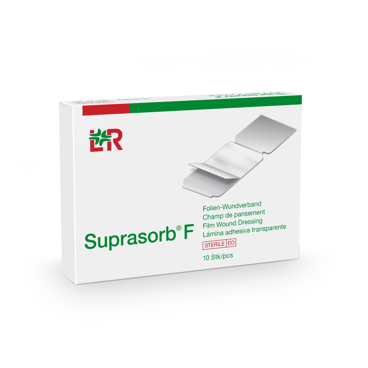 Suprasorb F 10 x 12 cm sterilní foliové krytí 10 ks Suprasorb