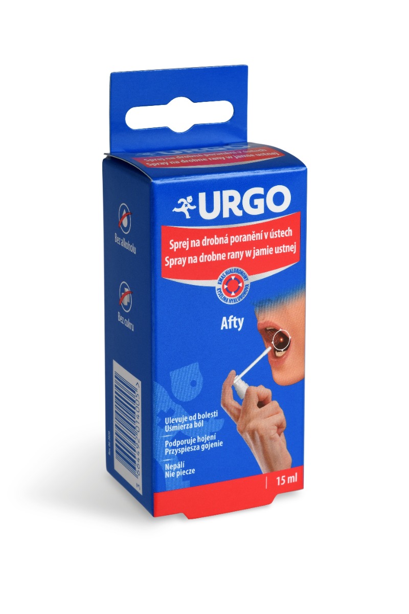 Urgo Sprej na drobná poranění v ústech 15 ml Urgo