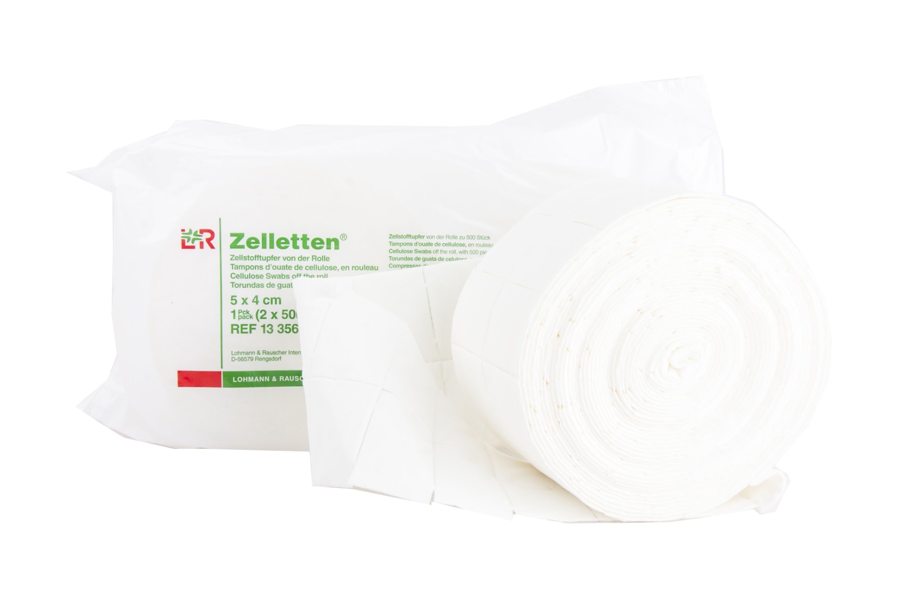 Zelletten Tampony z buničité vaty 5 x 4 cm role 2x500 ks Zelletten