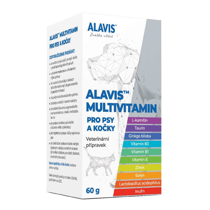 Alavis Multivitamín pro psy a kočky 60 g Alavis
