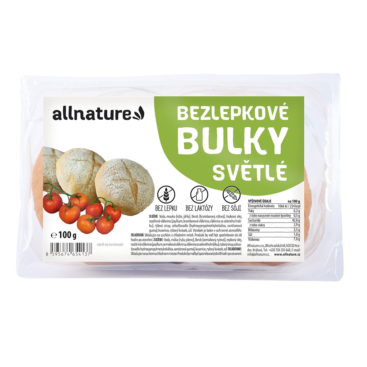 Allnature Bezlepkové bulky světlé 100 g Allnature