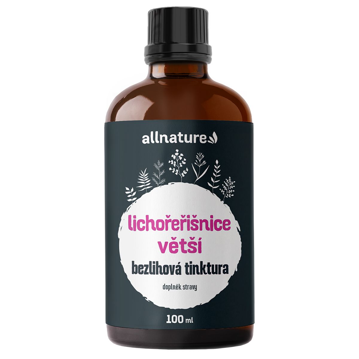 Allnature Lichořeřišnice větší bezlihová tinktura 100 ml Allnature