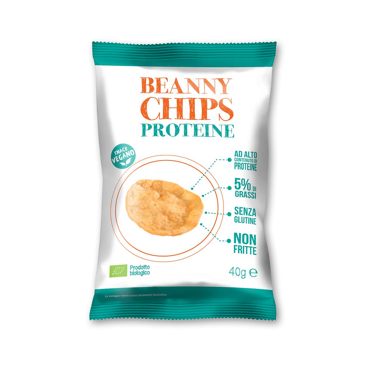 Beanny Chips s proteinem BIO 40 g Beanny Chips