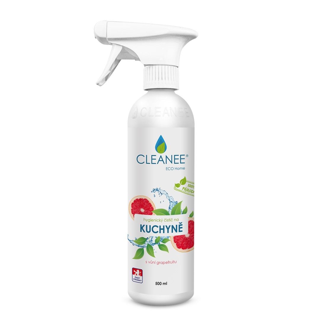 CLEANEE ECO Home Hygienický čistič na kuchyně grapefruit 500 ml CLEANEE