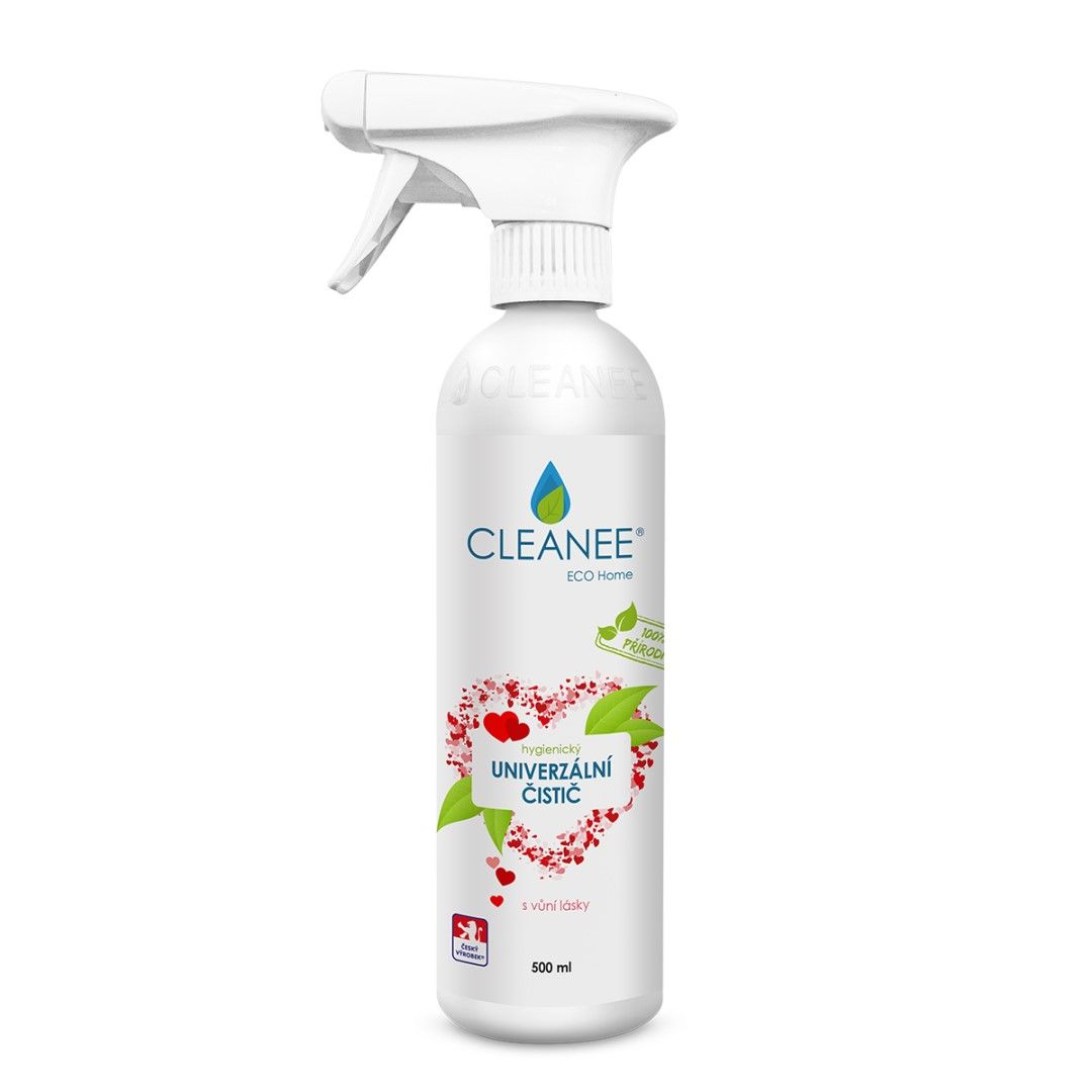 CLEANEE ECO Home Hygienický čistič univerzální s vůní lásky 500 ml CLEANEE