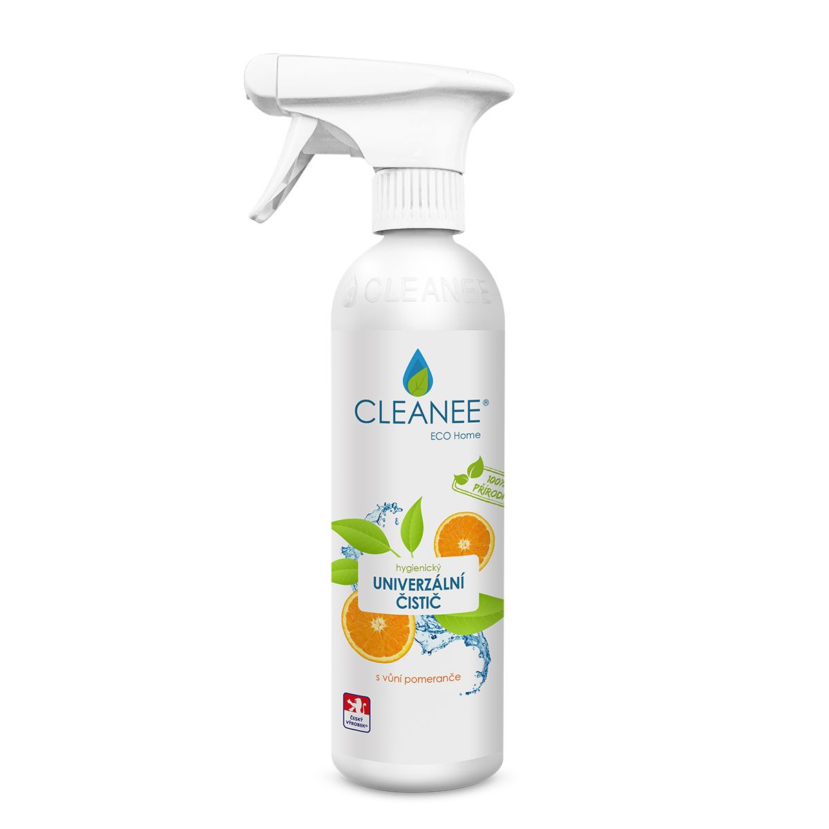 CLEANEE ECO Home Hygienický čistič univerzální s vůní pomeranče 500 ml CLEANEE