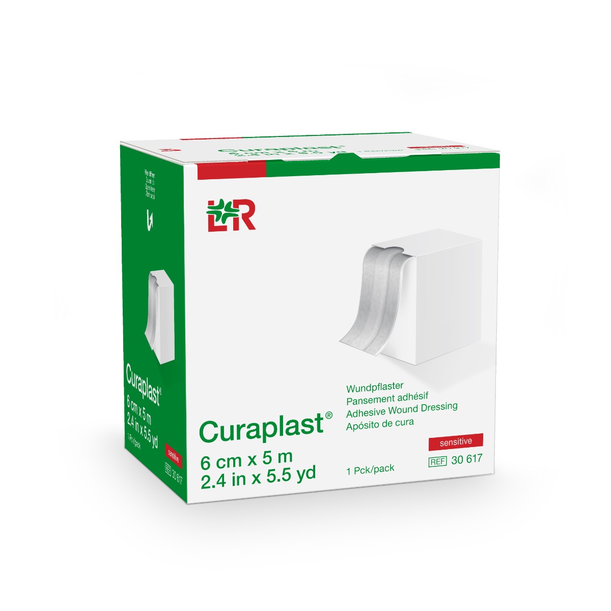 Curaplast Sensitive rychloobvaz 6 cm x 5 m role 1 ks Curaplast