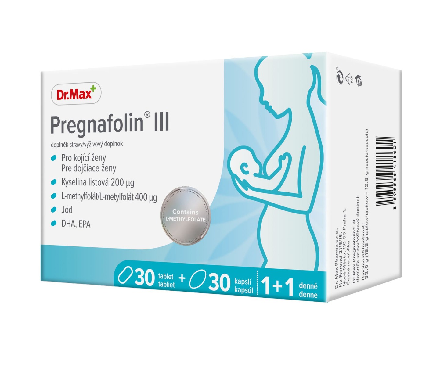 Dr. Max Pregnafolin III 30 tablet + 30 kapslí Dr. Max