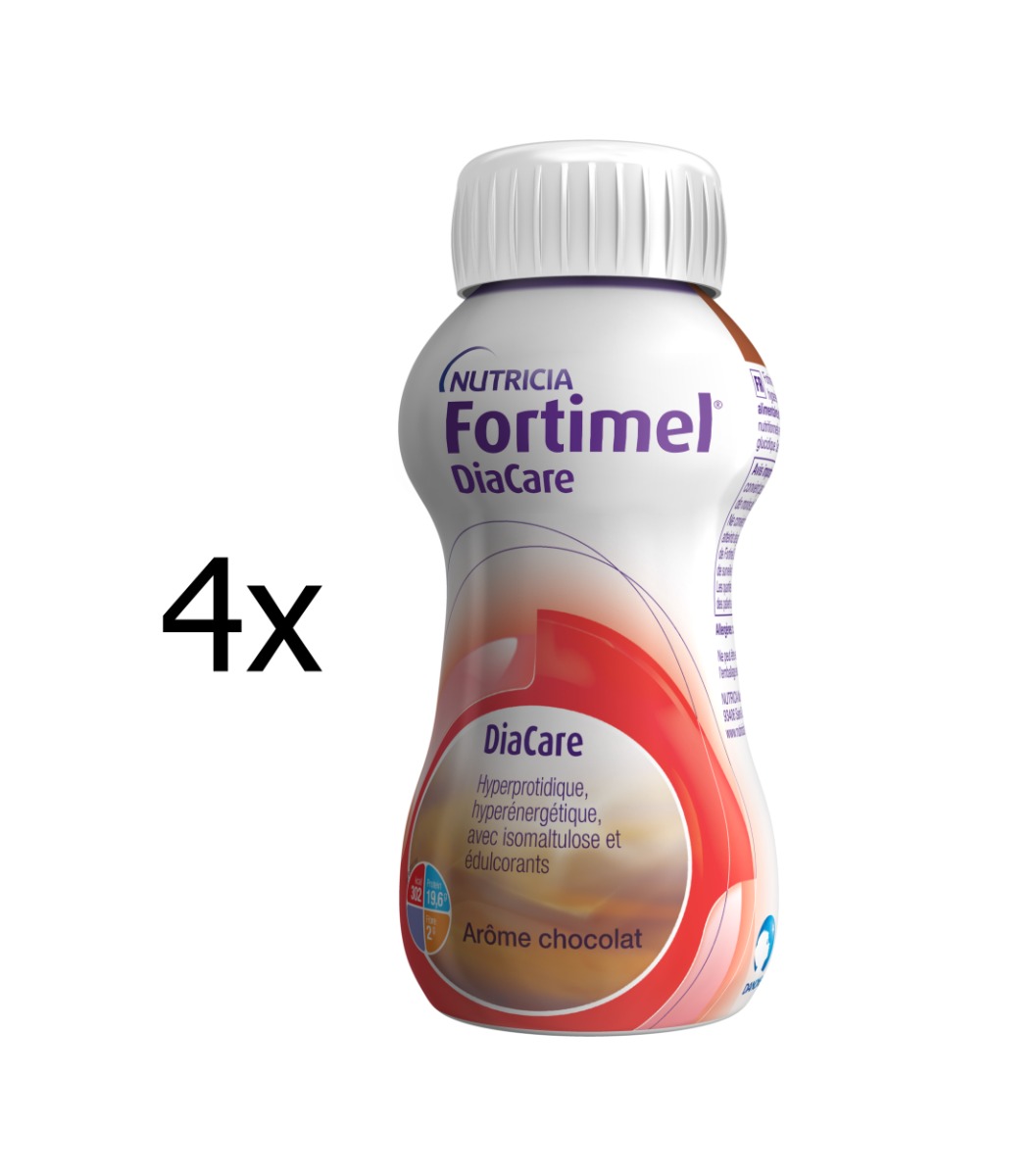 Fortimel DiaCare s příchutí čokoládovou 4x200 ml Fortimel