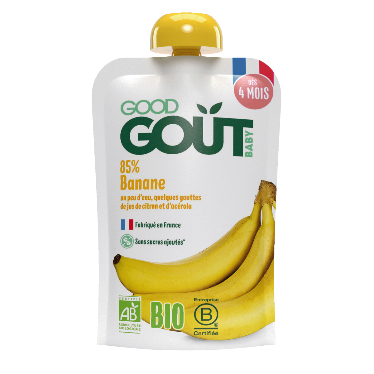 Good Gout BIO Banán 4m+ kapsička 120 g Good Gout