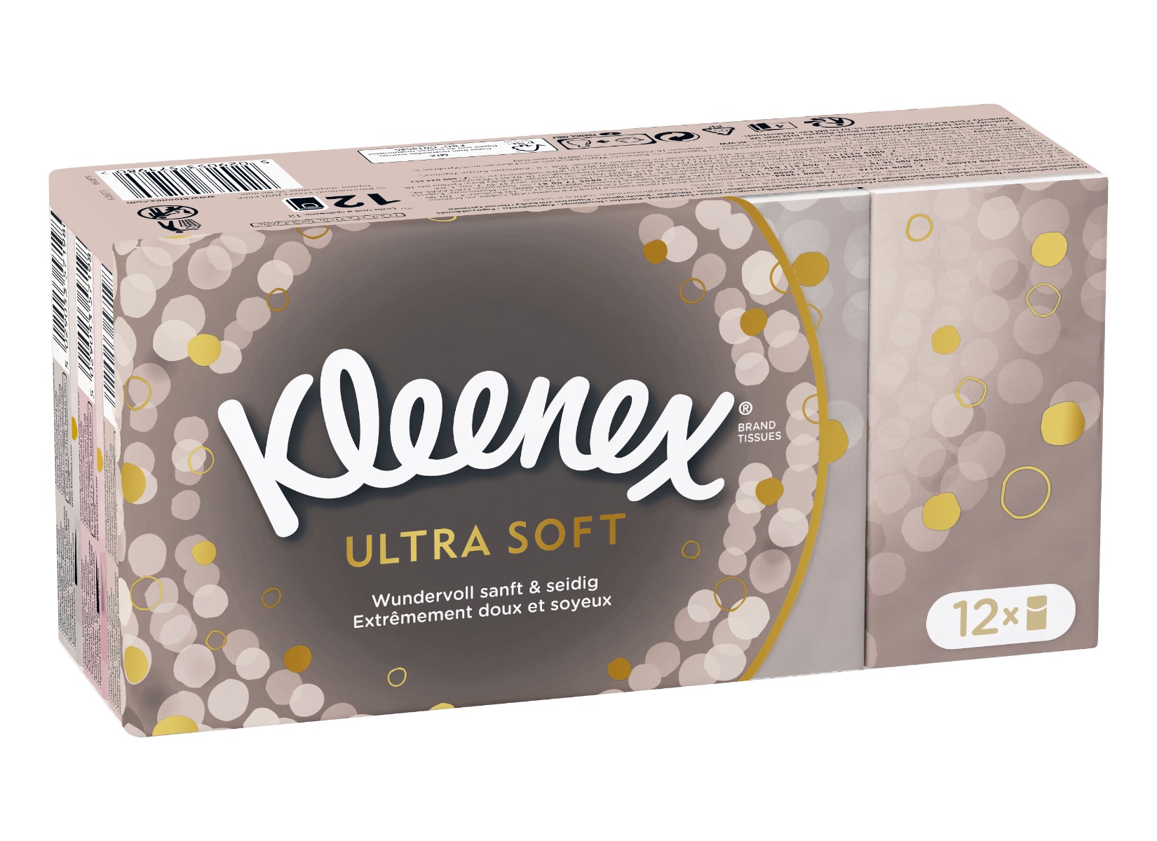 Kleenex Ultra Soft papírové kapesníky 12x9 ks Kleenex