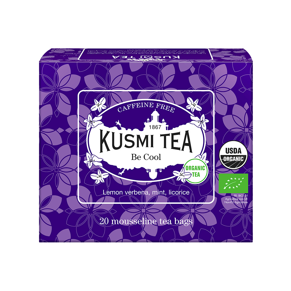 Kusmi Tea Organic Be Cool mušelínové sáčky 20x2 g Kusmi Tea