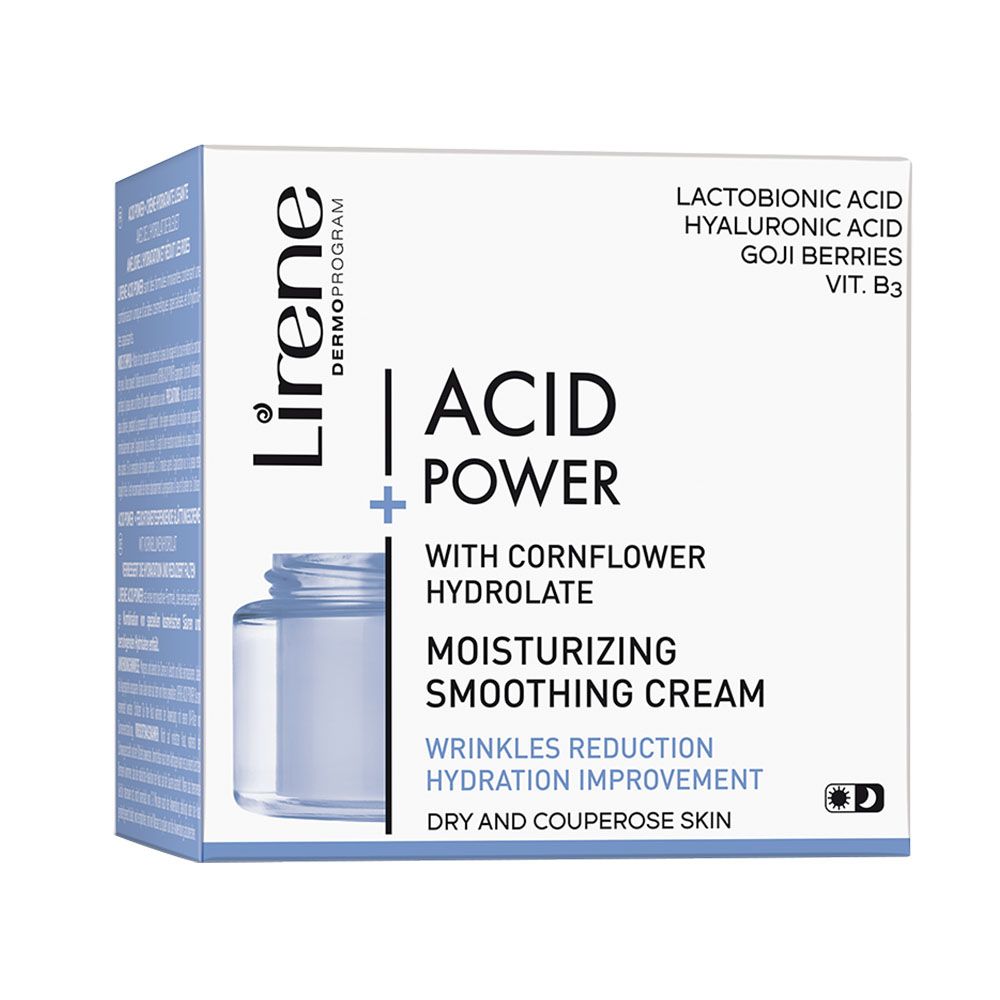 Lirene Acid Power Hydratační krém s hydrolátem z chrpy 50 ml Lirene