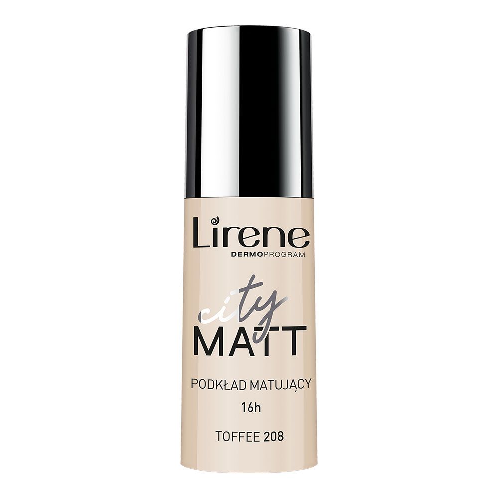 Lirene City Matt matující tekutý make-up 208 Toffee 30 ml Lirene