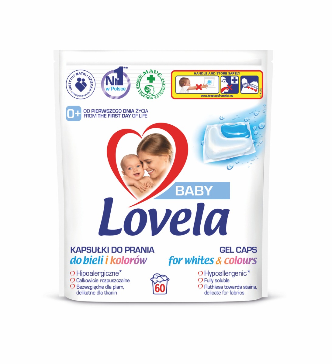 Lovela Baby Gelové kapsle na praní 60 ks Lovela
