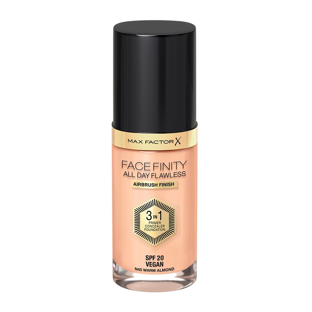 Max Factor Facefinity All Day Flawless 3v1 make-up N45 Warm Almond 30 ml Max Factor