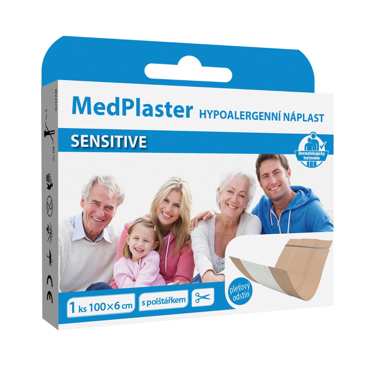 MedPlaster Náplast SENSITIVE 100x6 cm 1 ks MedPlaster