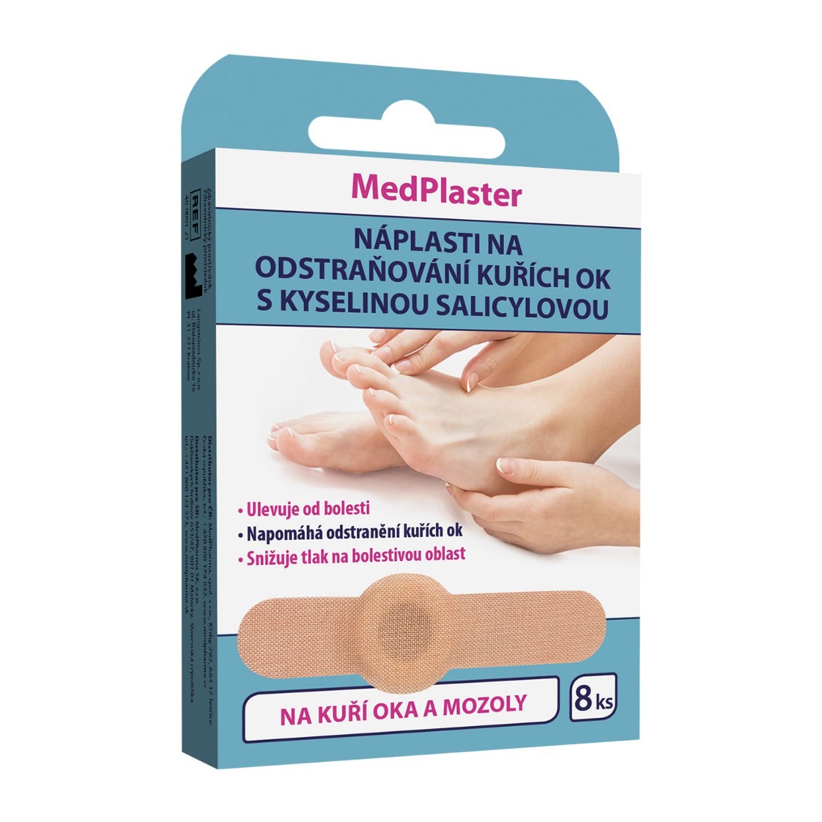 MedPlaster Náplasti na odstraňování kuřích ok 8 ks MedPlaster