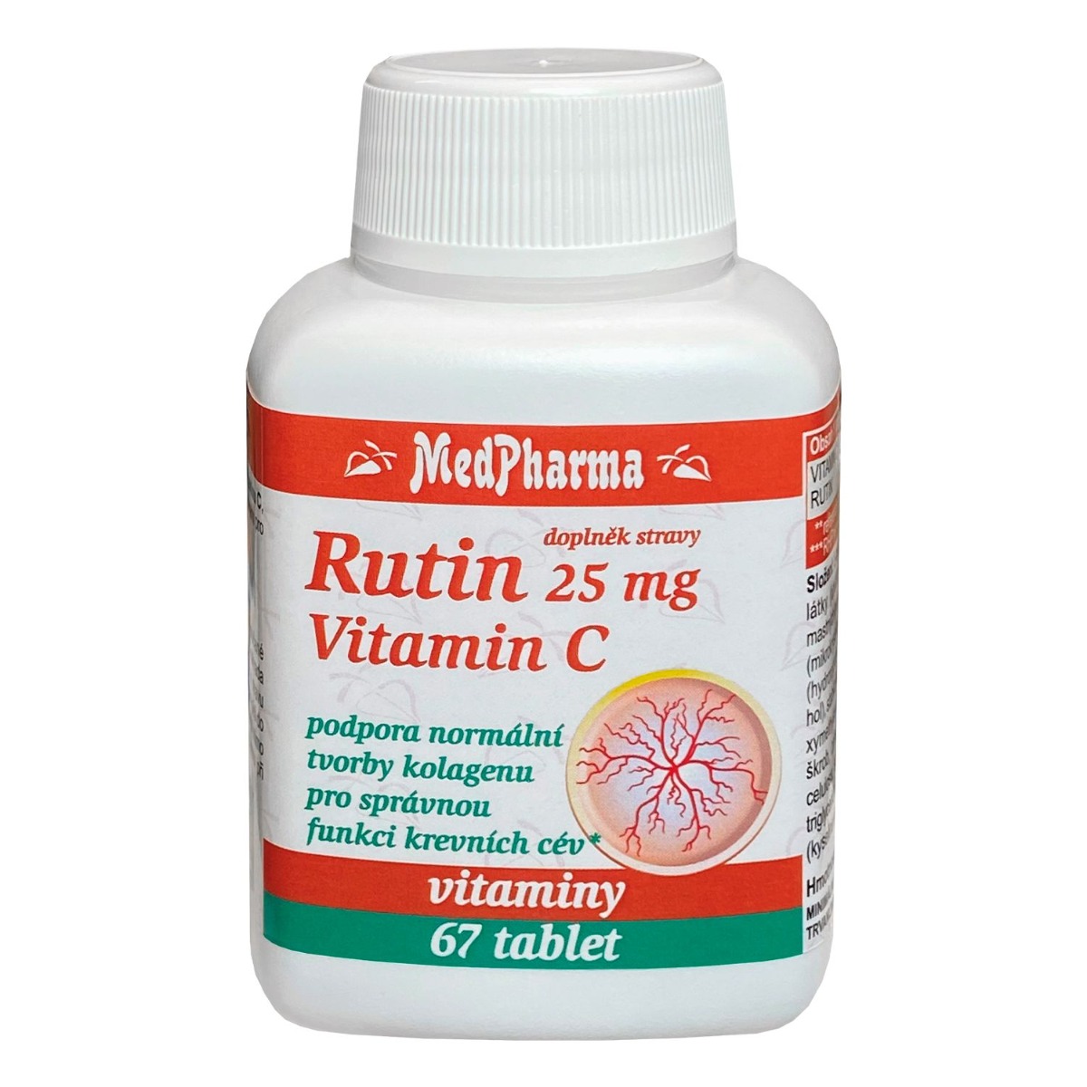 Medpharma Rutin 25 mg + vitamin C 67 tablet Medpharma