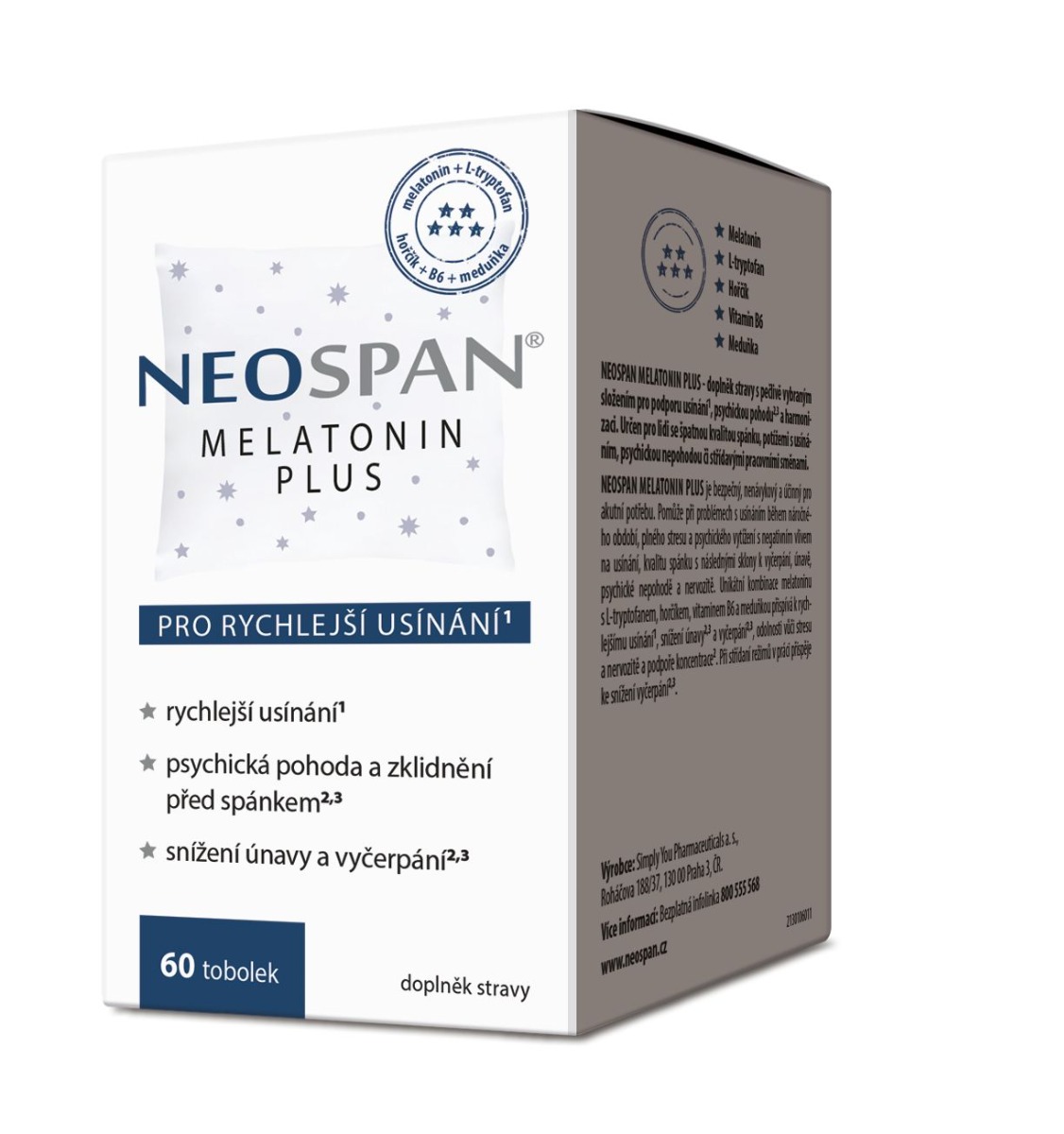 Neospan Melatonin Plus 60 tobolek Neospan