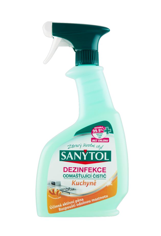 Sanytol Dezinfekce odmašťující čistič kuchyně 500 ml Sanytol