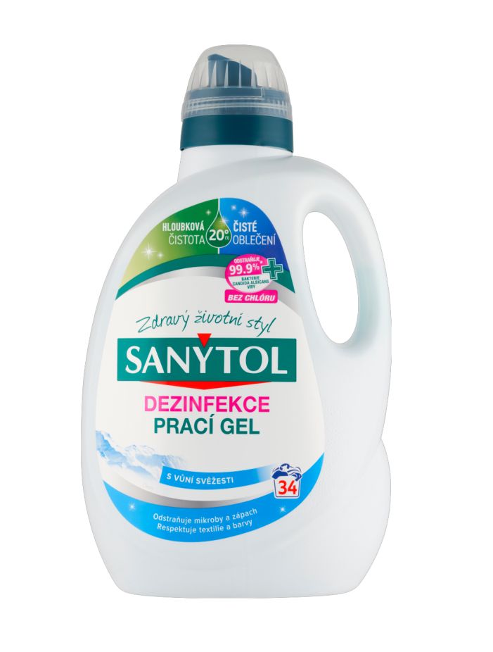 Sanytol Dezinfekce prací gel vůně svěžesti 1