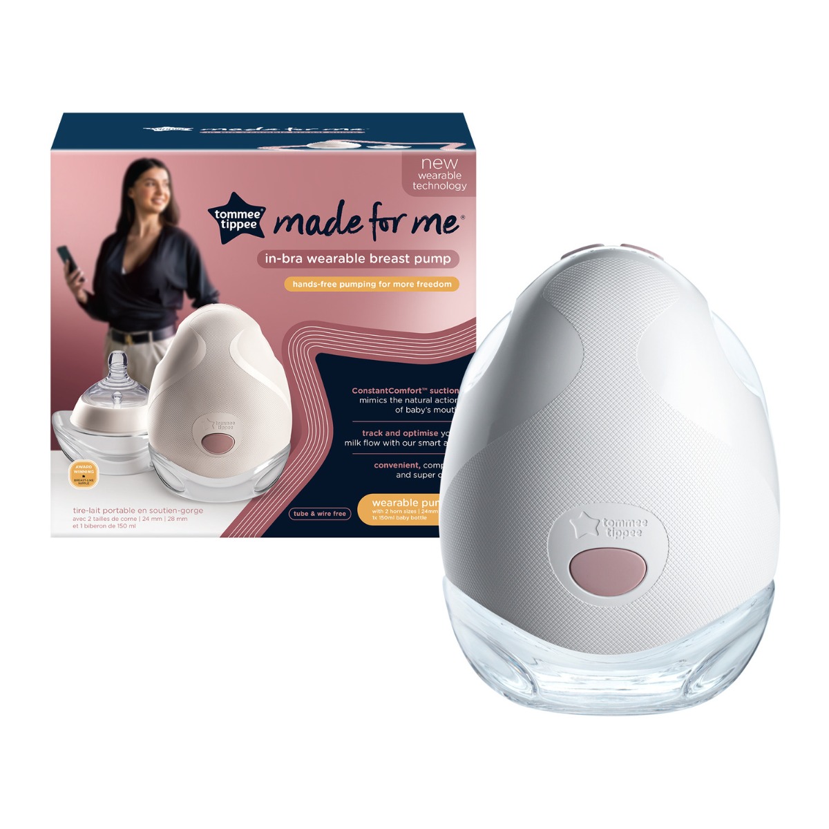 Tommee Tippee Made for Me nositelná odsávačka mateřského mléka Tommee Tippee