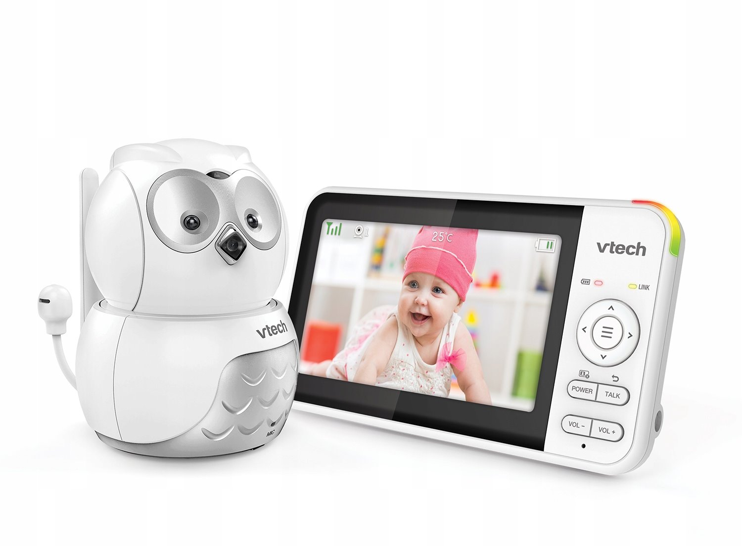 VTECH BM5550 Owl Dětská video chůvička s otočnou kamerou VTECH