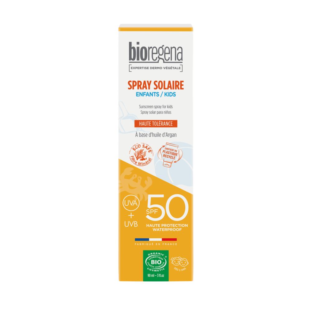 Bioregena Organický sprej na opalování pro děti BIO SPF50 90 ml Bioregena